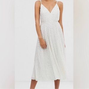ASOS Eva Embellished Cami MIDI Dress | Bridal, Wedding